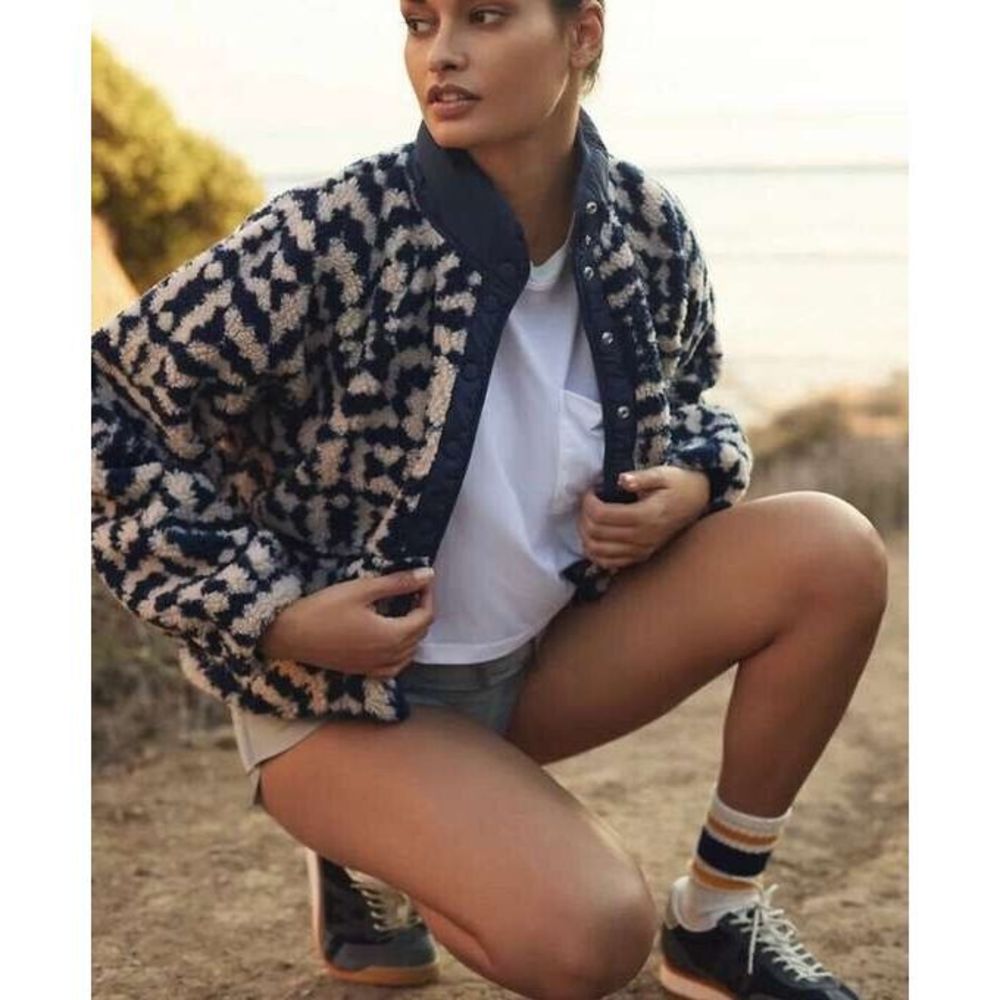 Free People Hit The Slopes Printed Fleece Jacket - Picture 9 of 15